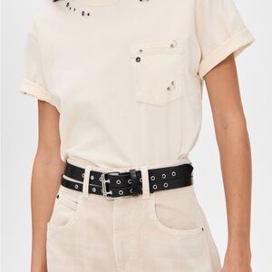 Isabel Marant Black Split Belt